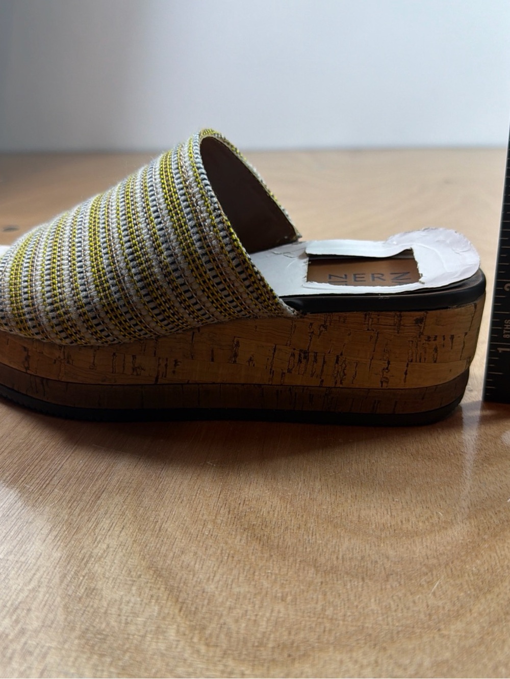 NATURALIZER KRISTEN WEDGE SANDAL WARM WOVEN FADRIC OVERLAY SIZE 6 - Picture 11 of 11